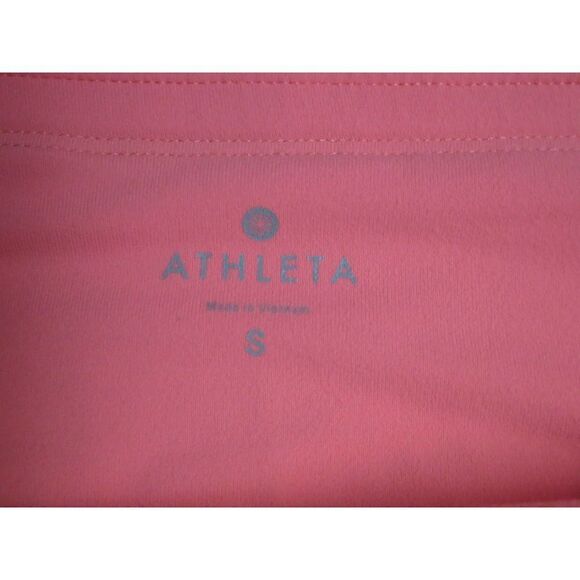 Athleta 862109 11 Women's Sz S Coral Relay Banded Cuff Capris - Picture 4 of 10
